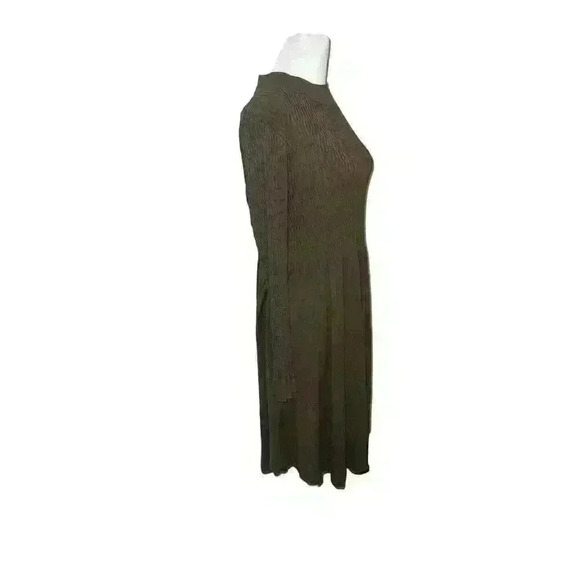 SUNDANCE $128 Nature’s Hue Olive Green Stretch Smocked Dress Size Petite Medium - Picture 2 of 8